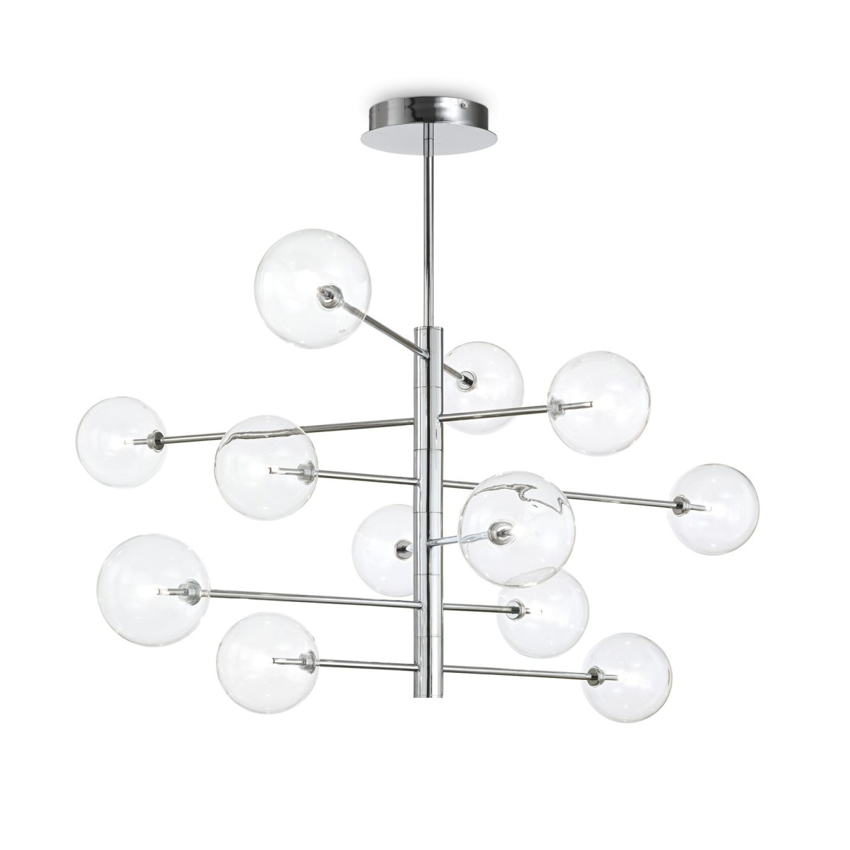 Люстра подвесная Ideal Lux Equinoxe SP12 Хром G4 200118
