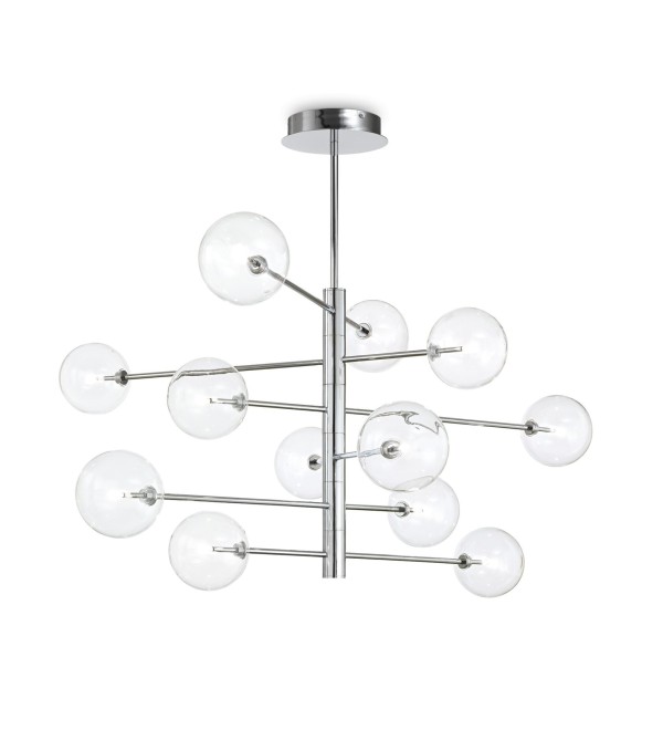 Люстра подвесная Ideal Lux Equinoxe SP12 Хром G4 200118
