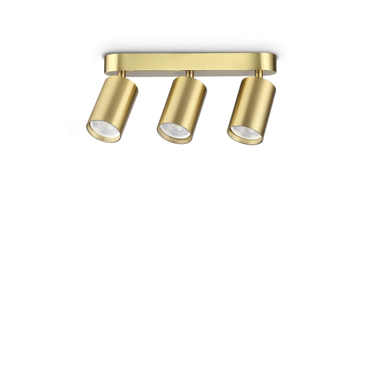 Светильник потолочный Ideal Lux Dynamite PL3 Linear Round Латунь GU10 371269