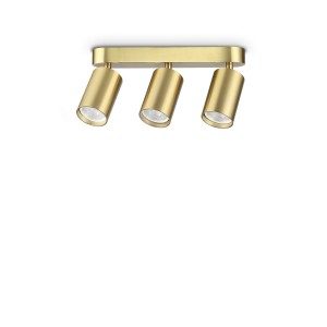 Светильник потолочный Ideal Lux Dynamite PL3 Linear Round Латунь GU10 371269