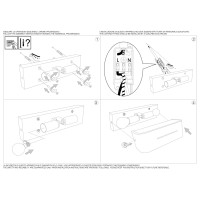 Светильник настенный Ideal Lux Posta AP2 Алюминий E14 009940