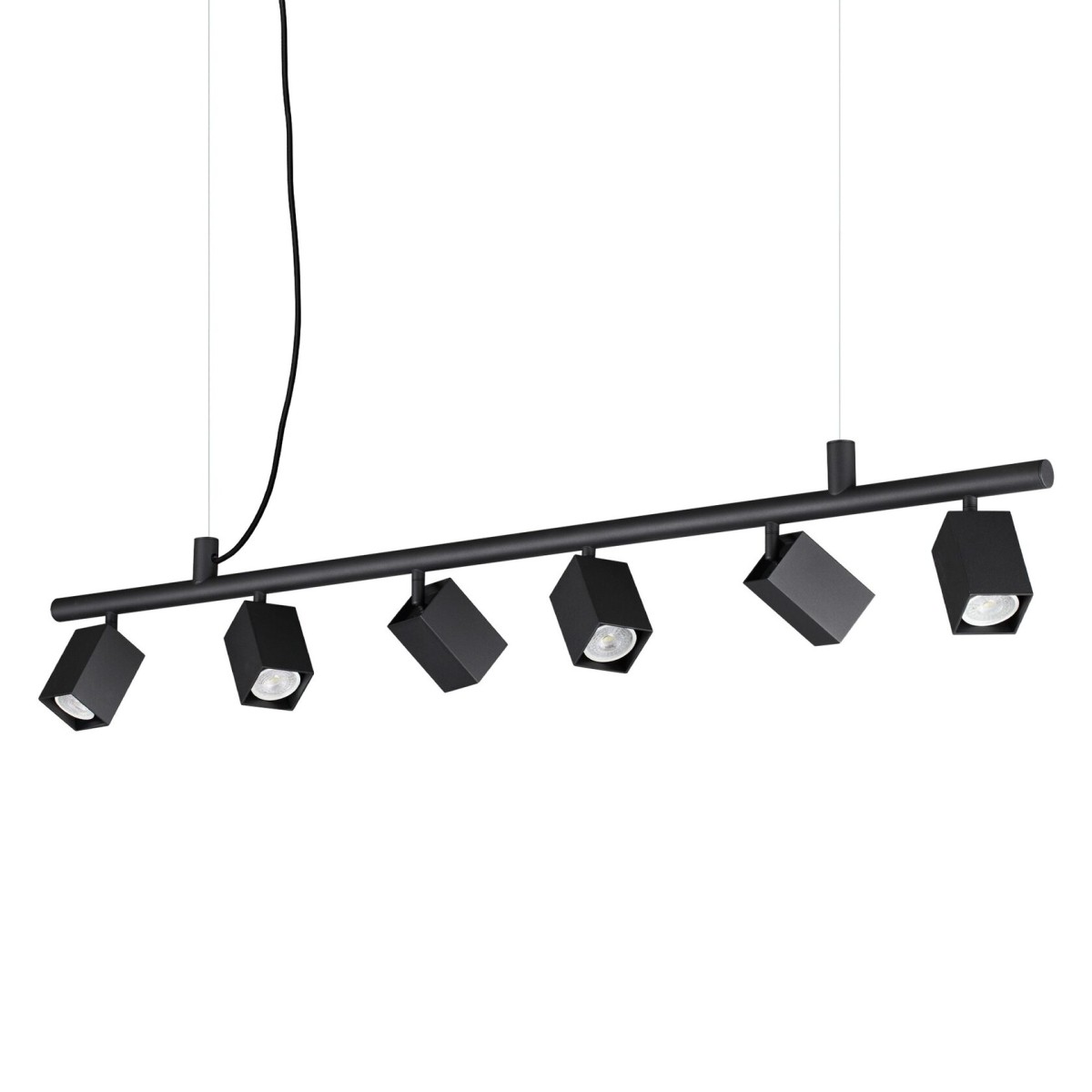Люстра подвесная Ideal Lux Dynamite SP6 Square GU10 3000K Черный 371412