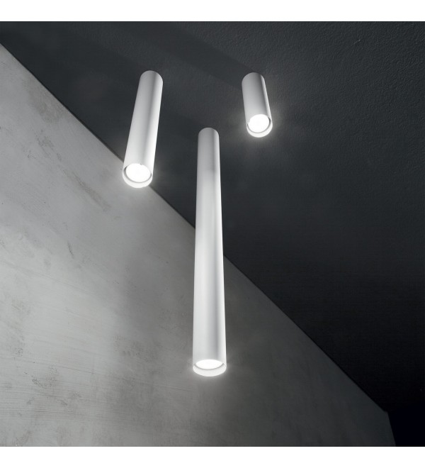 Светильник потолочный Ideal Lux Look PL1 Round D60 H200 Черный GU10 233062