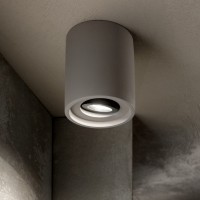 Светильник потолочный Ideal Lux Oak PL1 Round Цемент GU10 150437