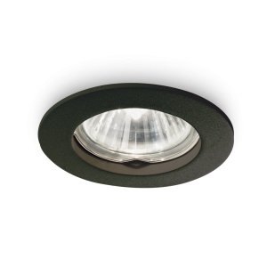 Светильник встраиваемый Ideal Lux Jazz FI макс.1х50Вт IP20 GU10 230В Черный Цинк Не поворотный Без лампы 243818