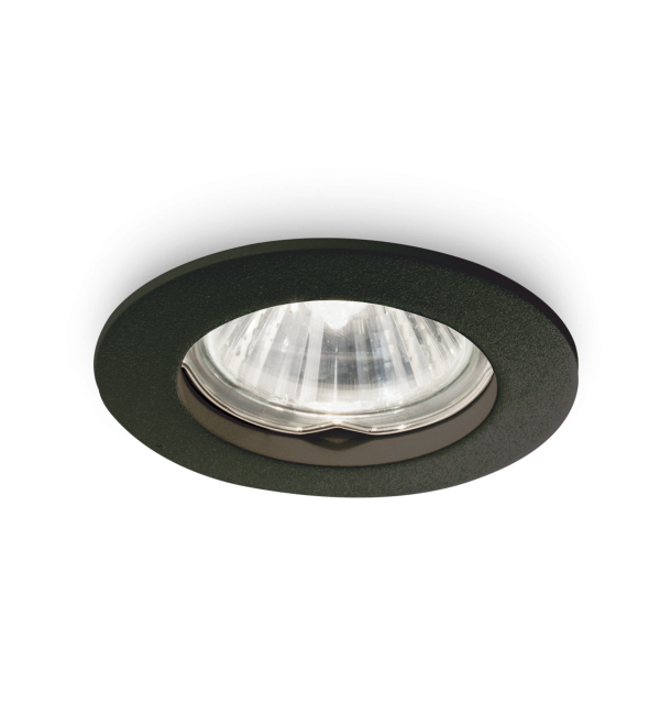 Светильник встраиваемый Ideal Lux Jazz FI макс.1х50Вт IP20 GU10 230В Черный Цинк Не поворотный Без лампы 243818