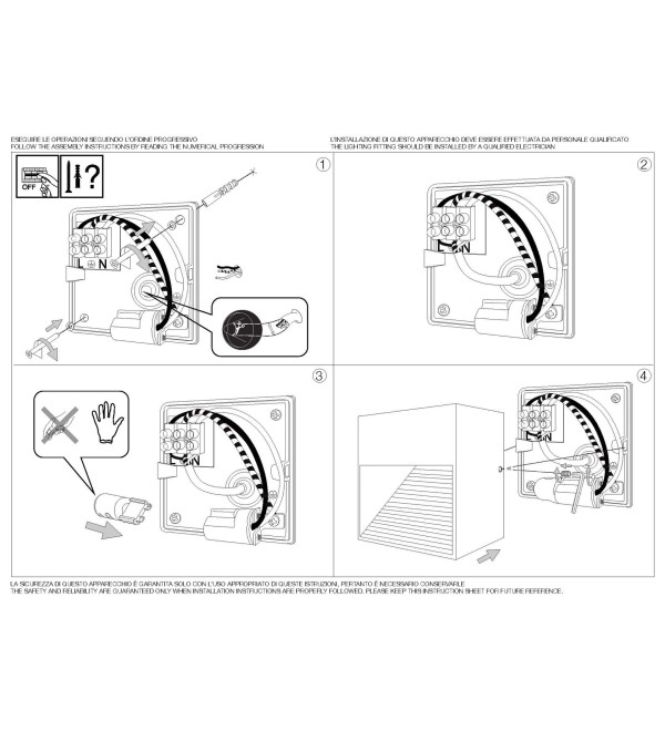 Светильник уличный Ideal Lux Down AP1 Антрацит G9 122045