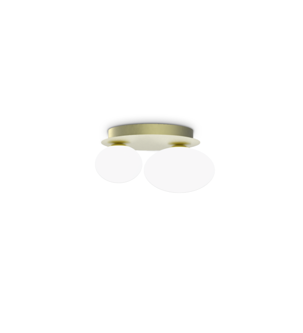 Светильник настенный Ideal Lux Ninfea AP2 G9 Латунь 346533