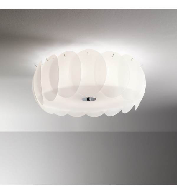 Люстра потолочная Ideal Lux Ovalino PL5 E27 Белый 093963