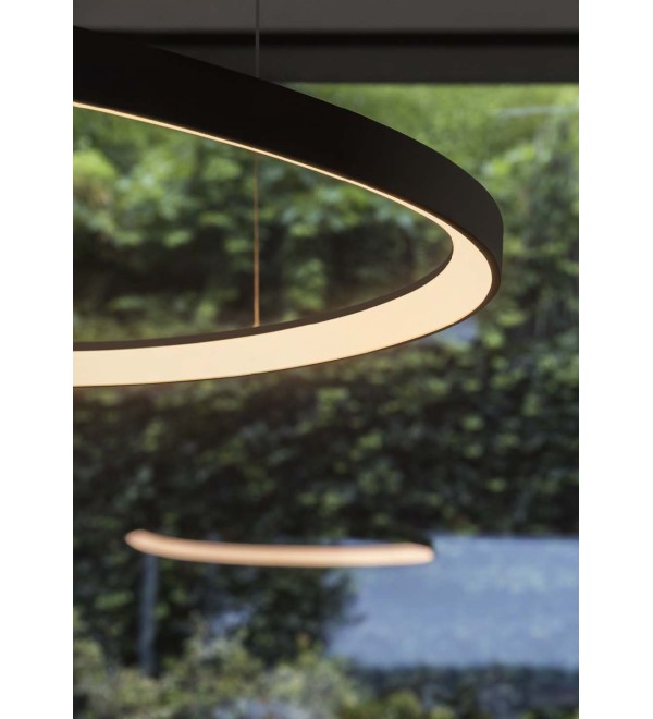 Люстра подвесная Ideal Lux Gemini SP D081 On-Off 3000K Черный LED 247281