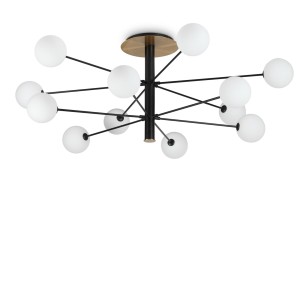 Люстра потолочная Ideal Lux Cosmopolitan PL12 Черный G9 273709