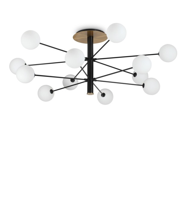 Люстра потолочная Ideal Lux Cosmopolitan PL12 Черный G9 273709