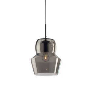 Светильник подвесной Ideal Lux Zeno SP1 Big макс.1х60Вт IP20 E27 230В Дымчатый/Хром Стекло/Металл Без лампы 088938