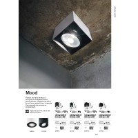 Светильник потолочный Ideal Lux Mood PL1 D09 Round Белый GU10 140841