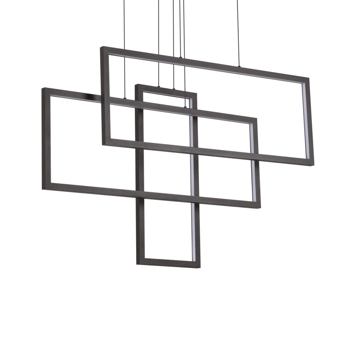 Люстра подвесная Ideal Lux Frame SP Rettangolo Черный 3000K 269382