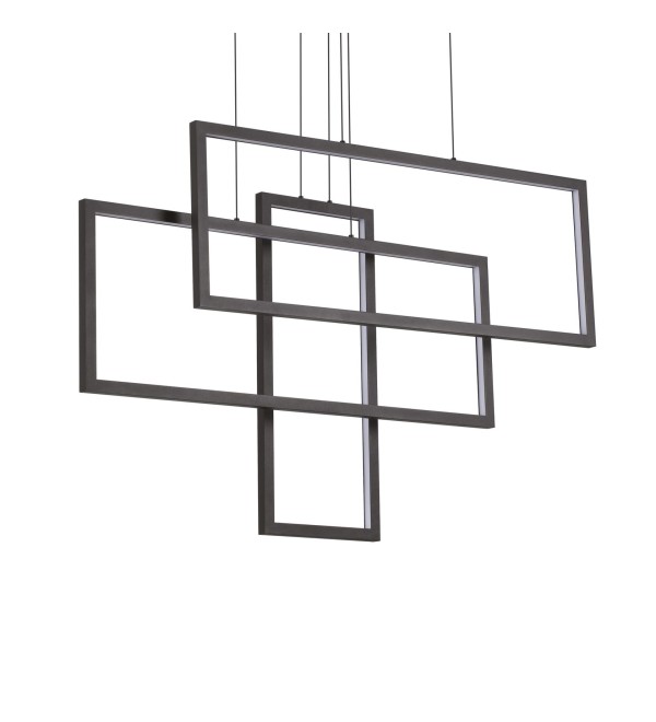 Люстра подвесная Ideal Lux Frame SP Rettangolo Черный 3000K 269382