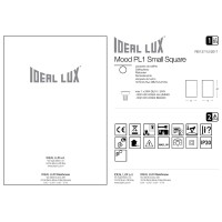 Светильник потолочный Ideal Lux Mood PL1 D09 Square макс.1х28Вт IP20 GU10 230В Алюминий/Черный Металл 140926