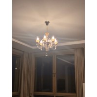 Люстра подвесная Ideal Lux Strauss SP6 E14 Золото 140605