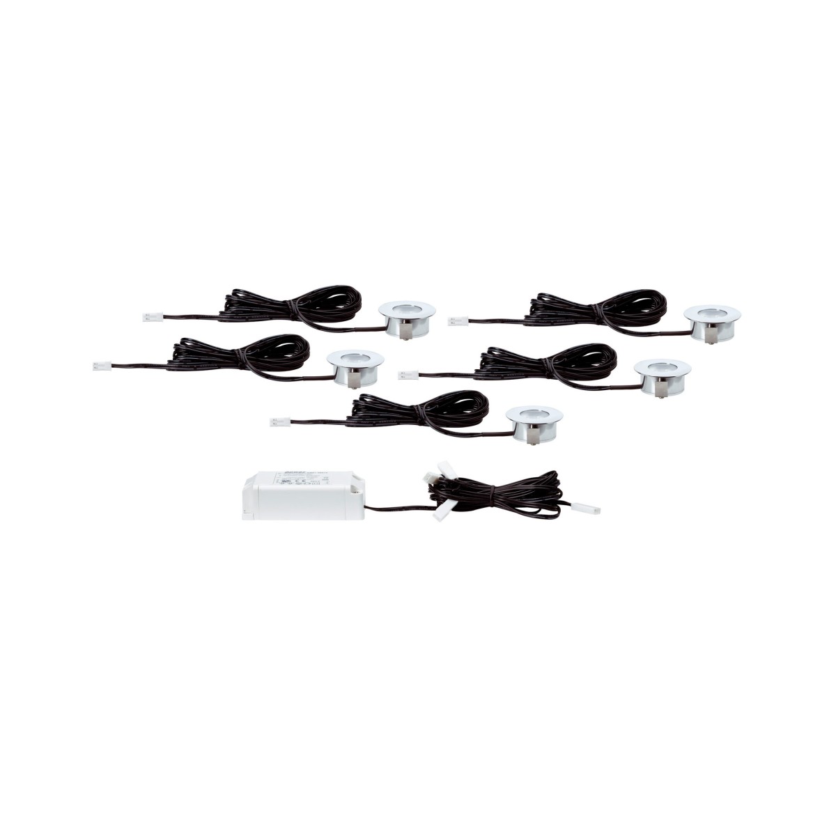 Светильник встраиваемый Paulmann Micro Line Mini LED 2700К Хром Набор 5шт. 93551