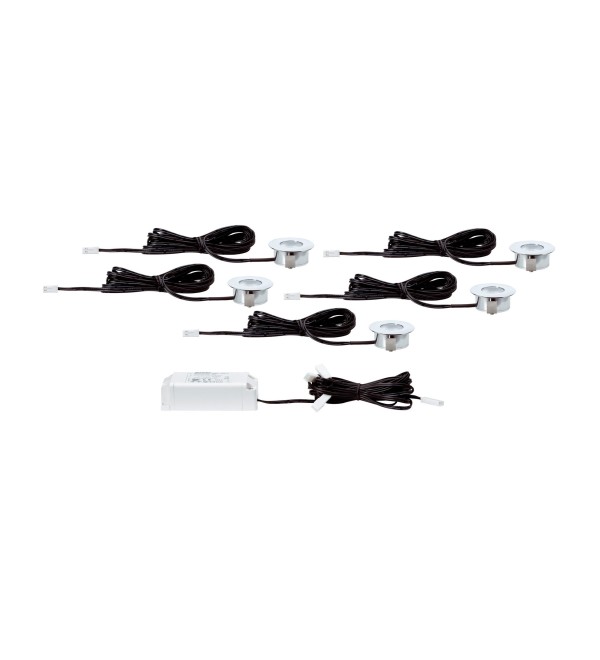 Светильник встраиваемый Paulmann Micro Line Mini LED 2700К Хром Набор 5шт. 93551