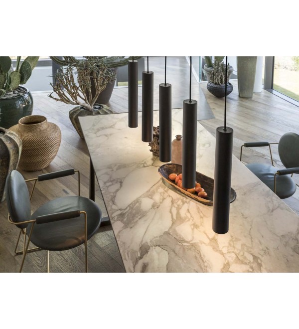 Светильник подвесной Ideal Lux Look SP1 Round D60 H400 Латунь античная GU10 141794