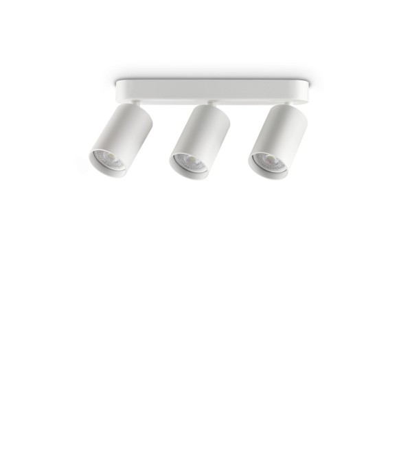 Светильник настенный Ideal Lux Dynamite PL3 Linear Round GU10 Белый 367408