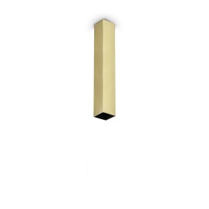 Светильник потолочный Ideal Lux Look PL1 Square D60 H400 Латунь GU10 371511