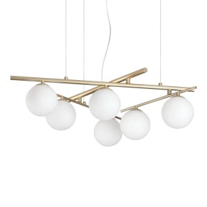 Люстра подвесная Ideal Lux Atlas SP6 G9 3000K Золото 365121