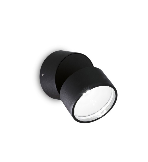 Светильник уличный Ideal Lux Omega AP Round 4000K Черный LED 285504