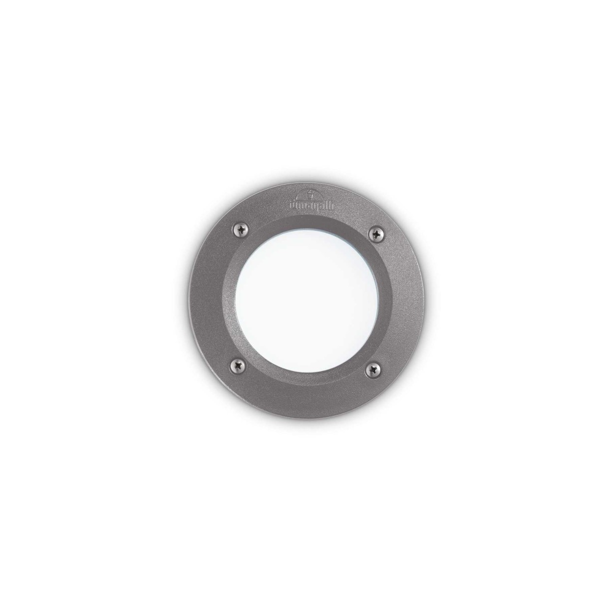 Светильник уличный встраиваемый Ideal Lux Avenue FI Round макс.1х9Вт IP66 GX53 230В Серый/Белый Смола 096568