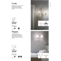 Светильник настенный Ideal Lux Corte AP2 Ржавый E14 057200