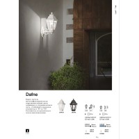 Светильник уличный Ideal Lux Dafne AP1 Small Белый E27 120430