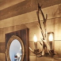 Светильник настенный Ideal Lux Chalet AP2 Бежевый E14 115511