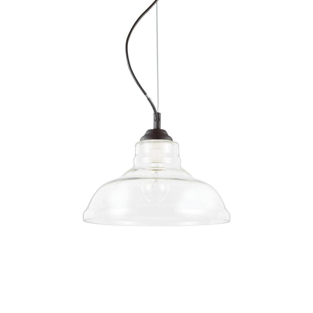 Светильник подвесной Ideal Lux Bistro SP1 Plate E27 Прозрачный 112336