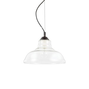 Светильник подвесной Ideal Lux Bistro SP1 Plate E27 Прозрачный 112336