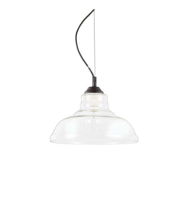 Светильник подвесной Ideal Lux Bistro SP1 Plate E27 Прозрачный 112336