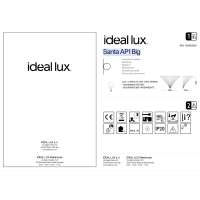 Светильник настенный Ideal Lux Santa AP1 Big Прозрачный E14 087368