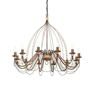 Люстра подвесная Ideal Lux Corte SP12 Ржавчина E14 097671