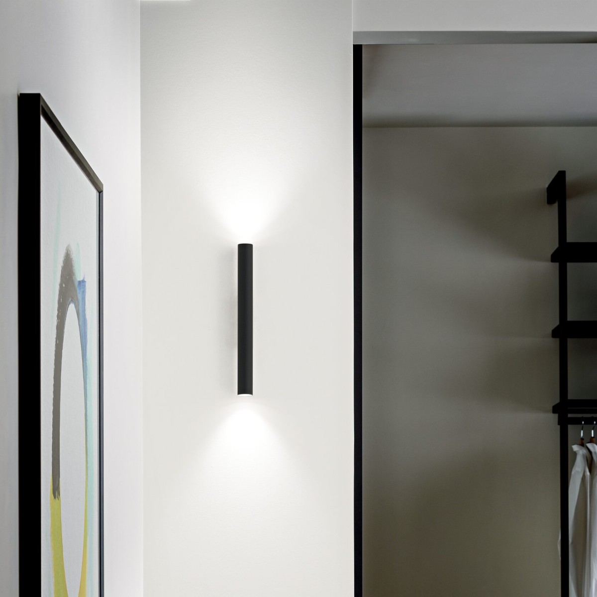 Светильник настенный Ideal Lux Look LED AP2 Round D30 H150 Латунь 370590