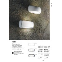 Светильник уличный настенный Ideal Lux Felix-2 AP1 Черный E27 123783