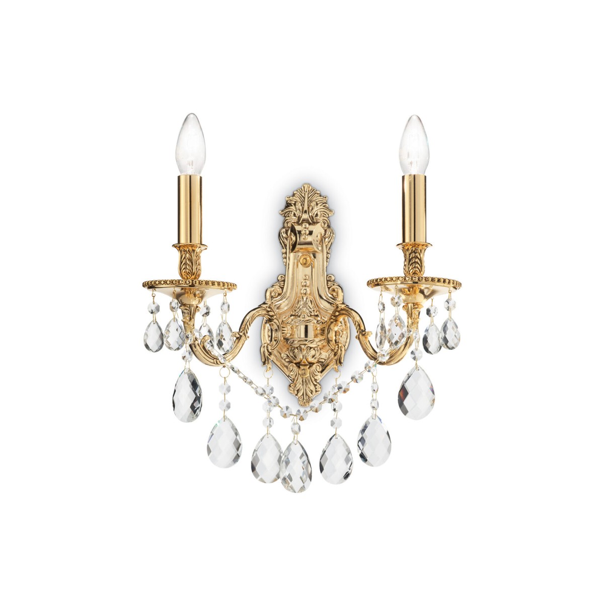 Светильник настенный Ideal Lux Gioconda AP2 Золото E14 060491