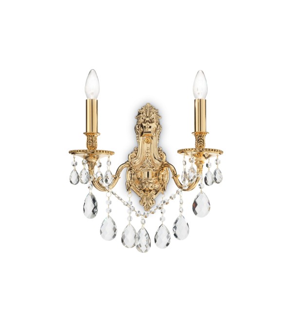 Светильник настенный Ideal Lux Gioconda AP2 Золото E14 060491