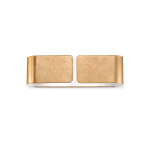 Светильник настенный Ideal Lux Clip AP2 Small Золото E27 088266