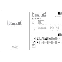 Светильник настенный Ideal Lux Senix AP2 Хром E14 032573