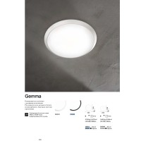 Светильник потолочный Ideal Lux Gemma PL D39 3000К LED Черный 252629