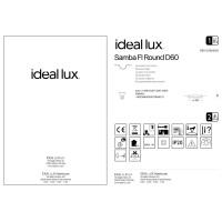 Светильник встраиваемый Ideal Lux Samba FI D60 Round Белый Гипс GU10 150307