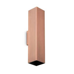 Светильник настенный Ideal Lux Look AP2 Square D60 H300 Медь GU10 370460