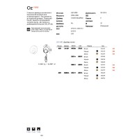 Светильник настенный Ideal Lux Oz AP On-Off 3000K Латунь LED 269405