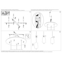 Люстра подвесная Ideal Lux Umile SP3 Золотистый 3000К LED 224541