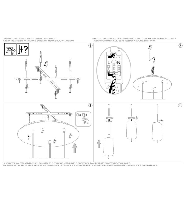 Люстра подвесная Ideal Lux Umile SP3 Золотистый 3000К LED 224541